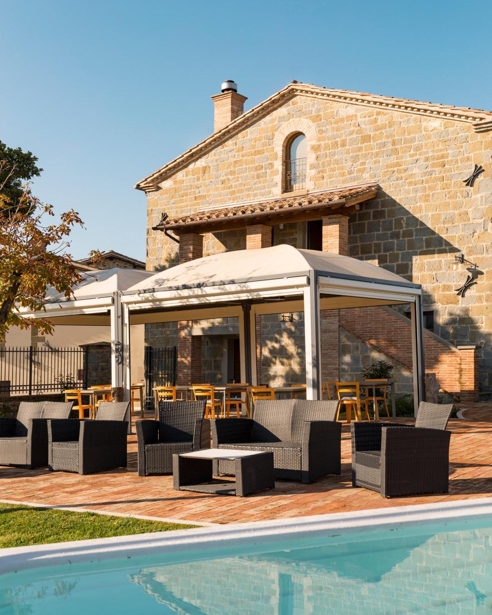 Tenuta Borgo Santa Cecilia Gubbio Bagian luar foto